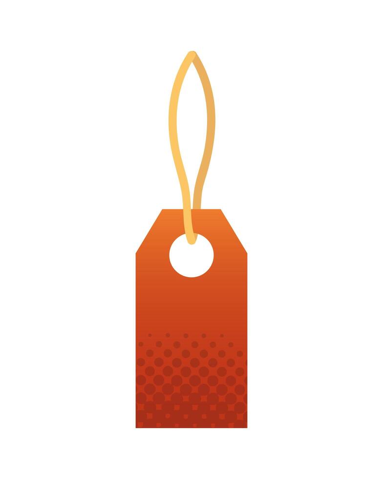 tag hanging commercial isolated icon vector