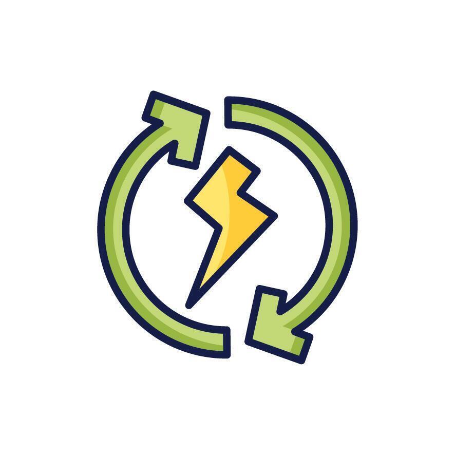 Isolated eco energy icon vector design