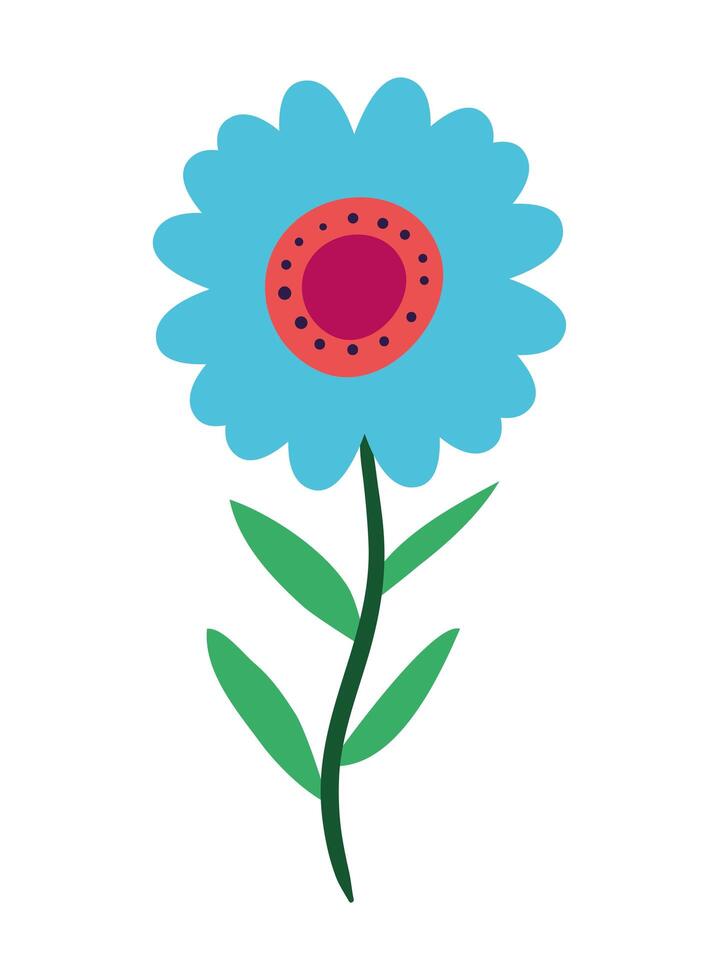 beautiful flower garden isolated icon vector