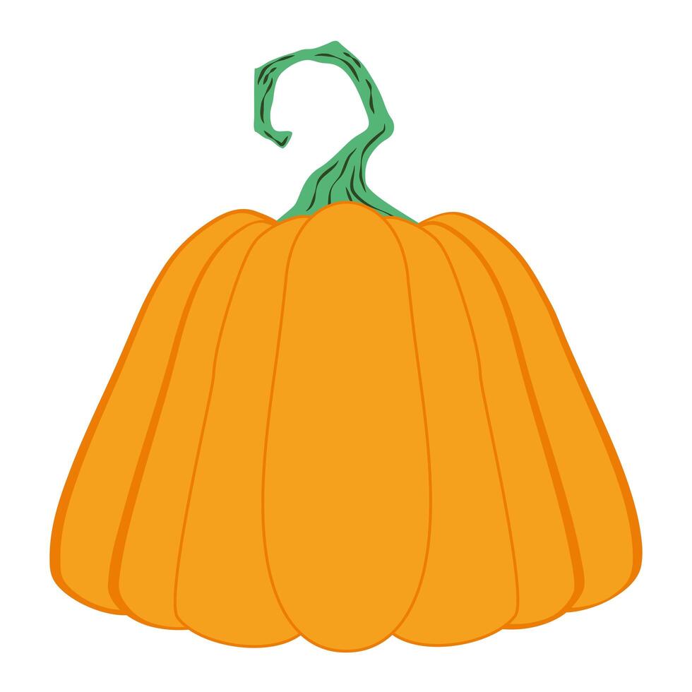 halloween pumpkin fruit seasonal icon vector