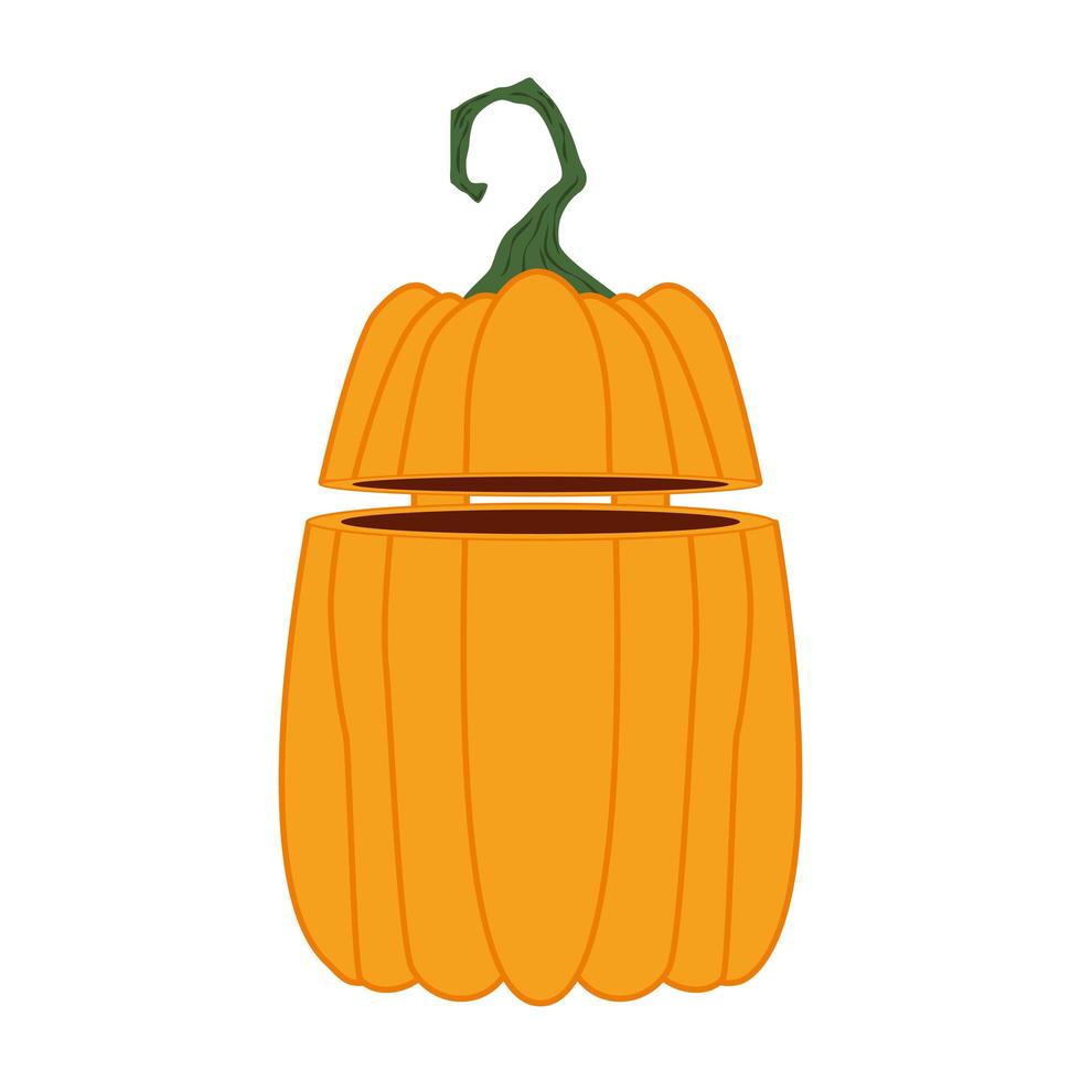 halloween pumpkin pot seasonal icon vector