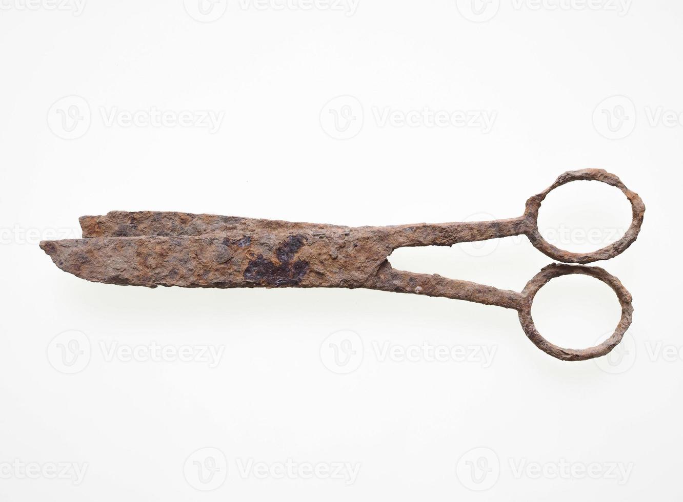 Old rusted scissors photo