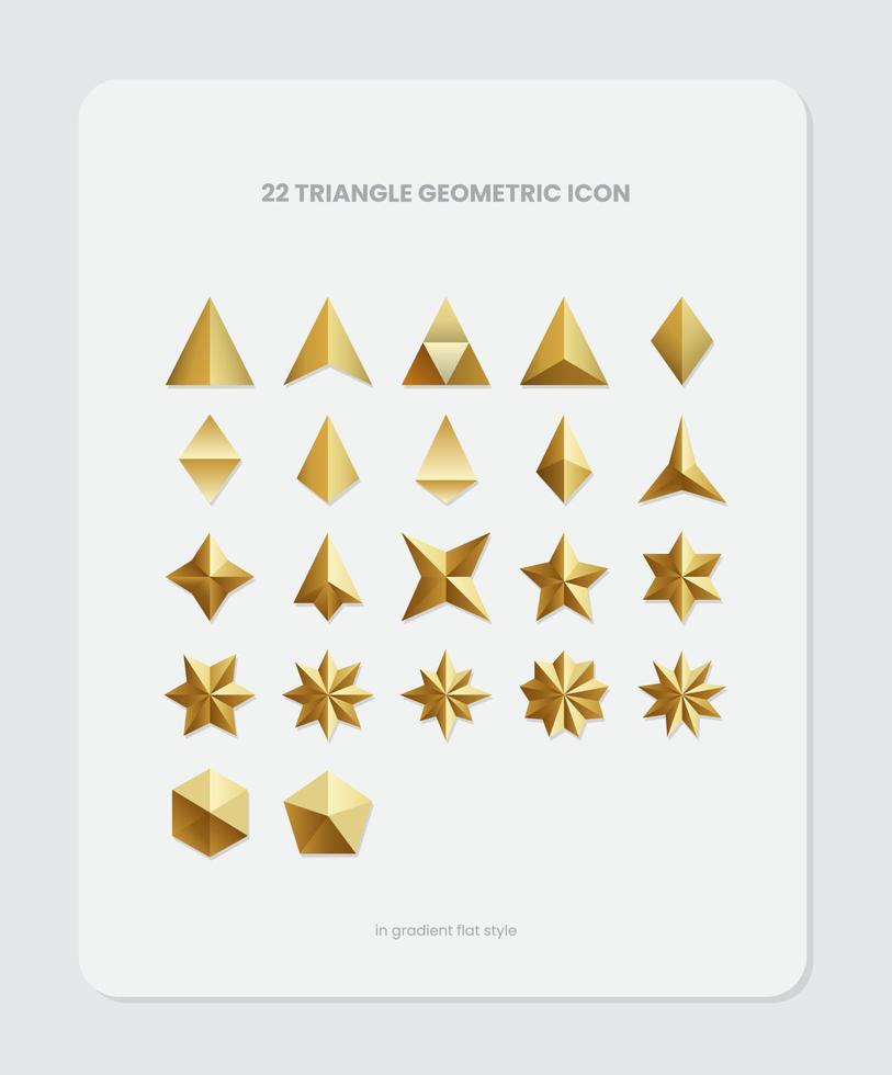 211105 - triángulo plano degradado geométrico vector