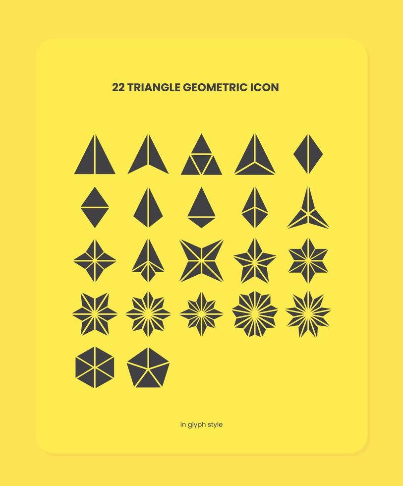 211105 - Triangle Geometric Glyph vector
