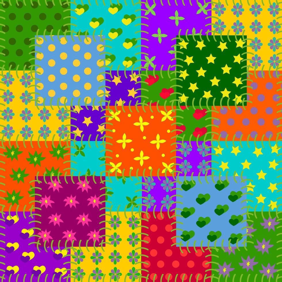 Colorful background in the patchwork style. vector