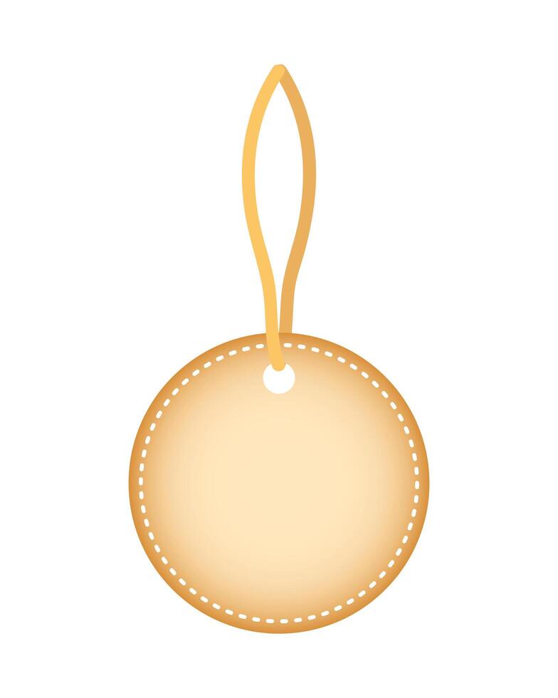 tag hanging commercial isolated icon vector
