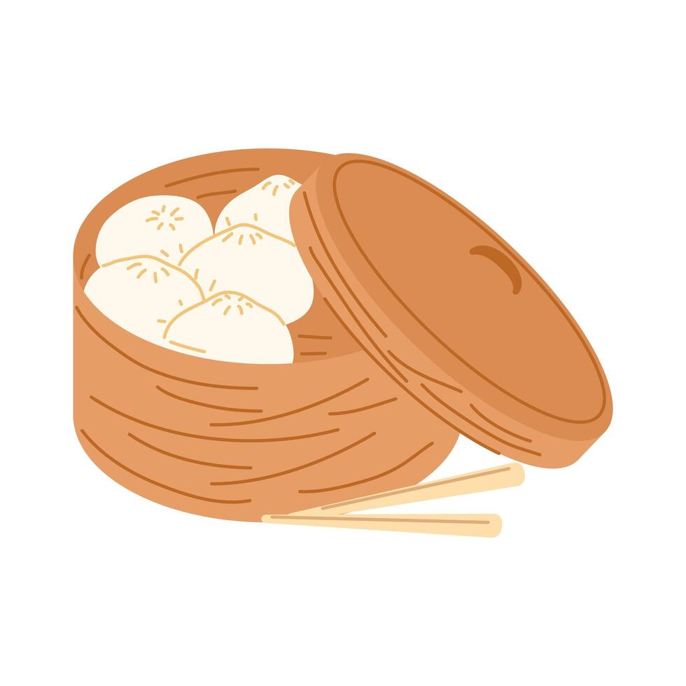 great dumpling design vector