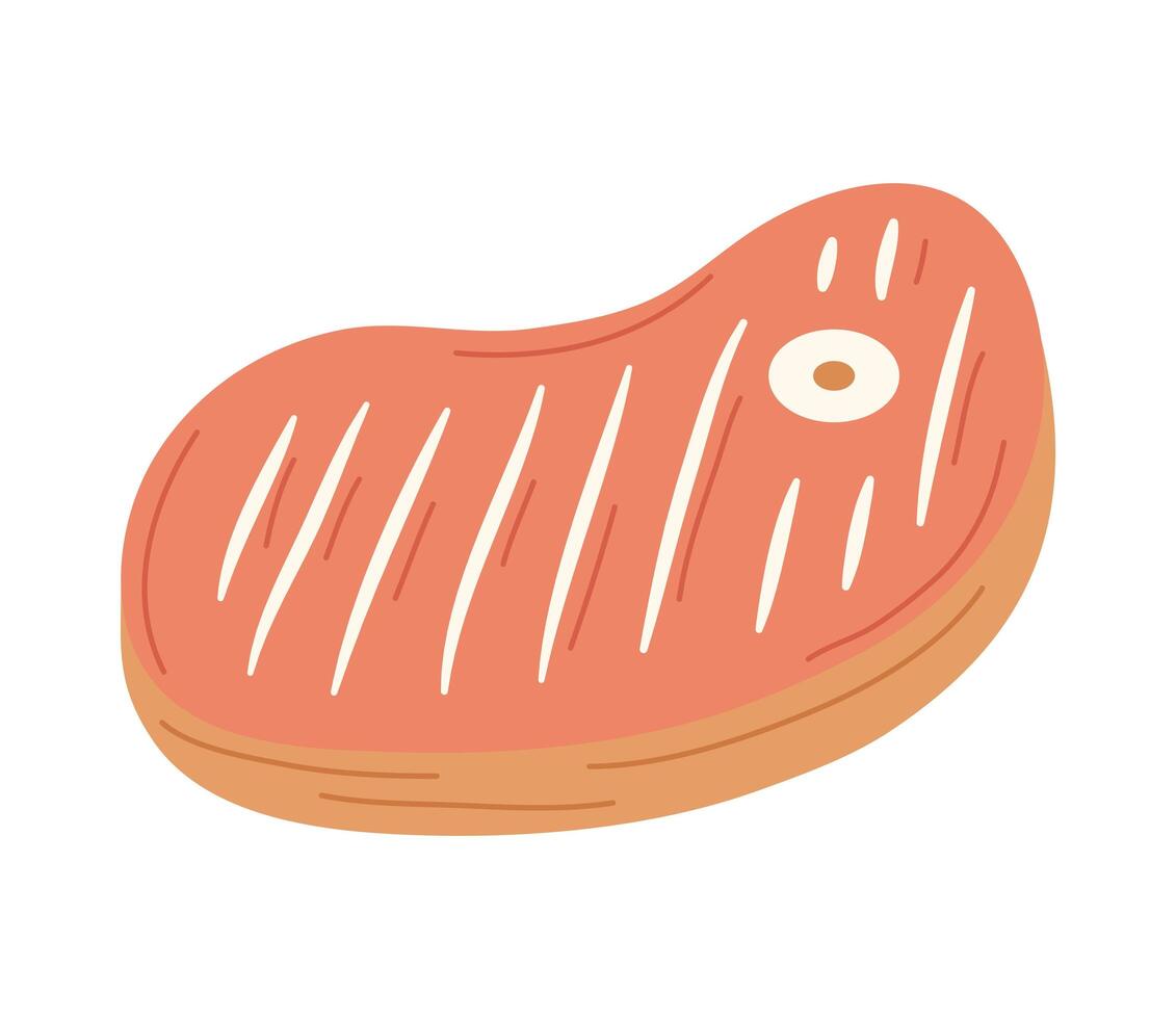 great red steak vector