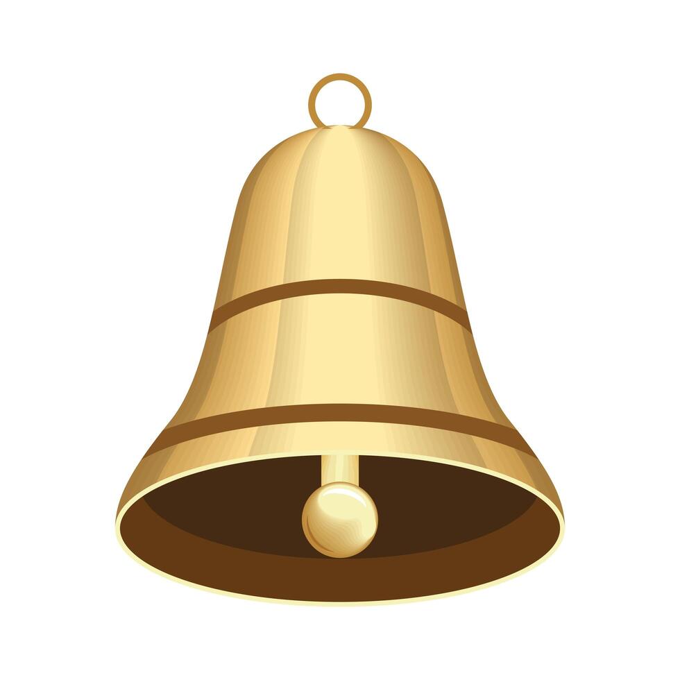 great gold bell vector