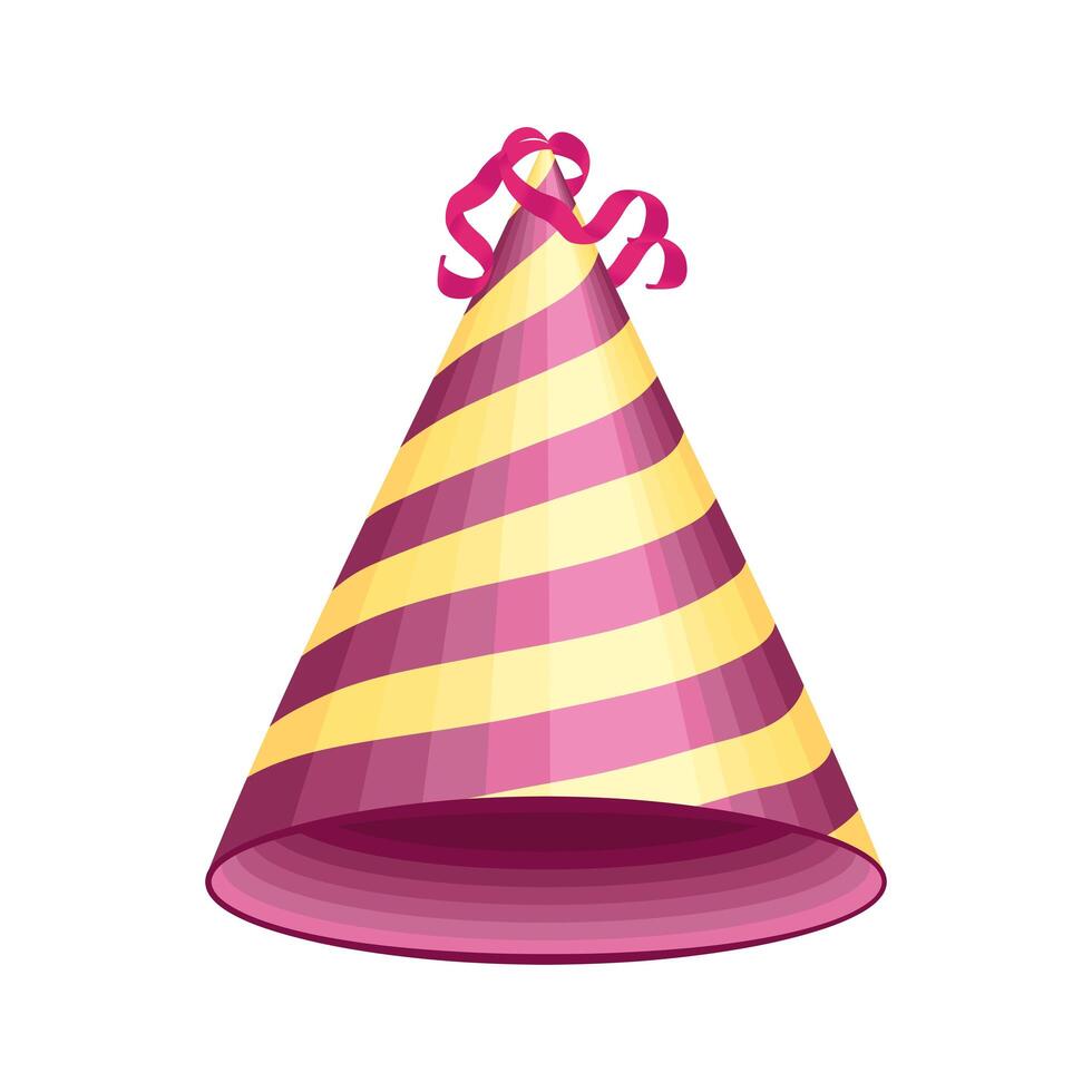 birthday hat icon vector