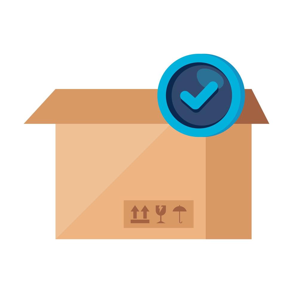 box package cargo isolated icon vector