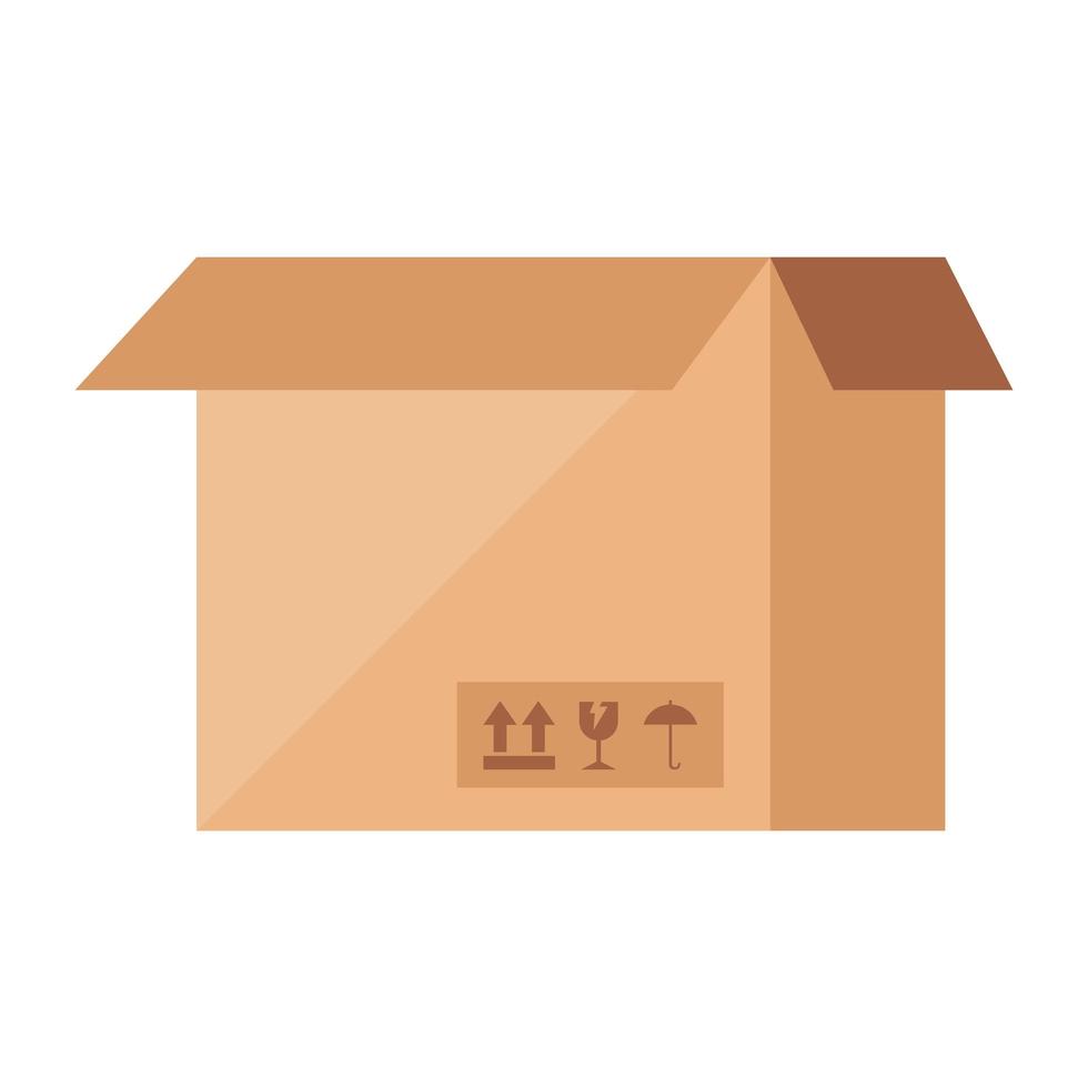 box package cargo isolated icon vector