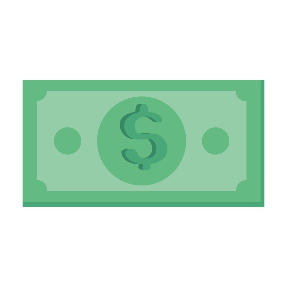 bill money cash isolated icon vector