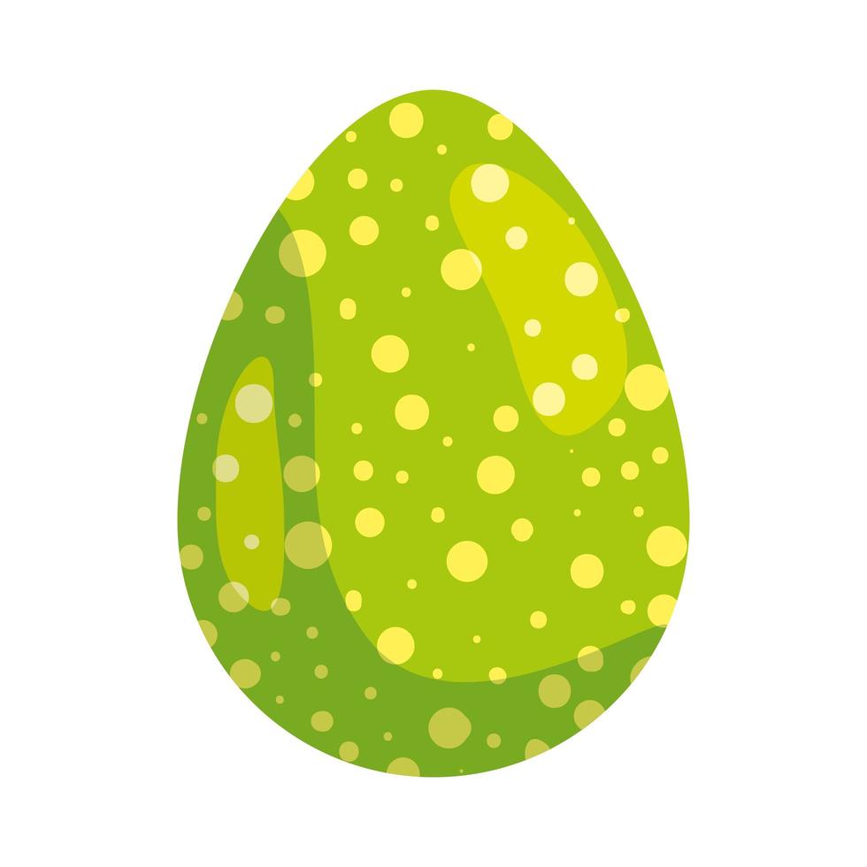 lindo huevo de pascua decorado con puntos vector