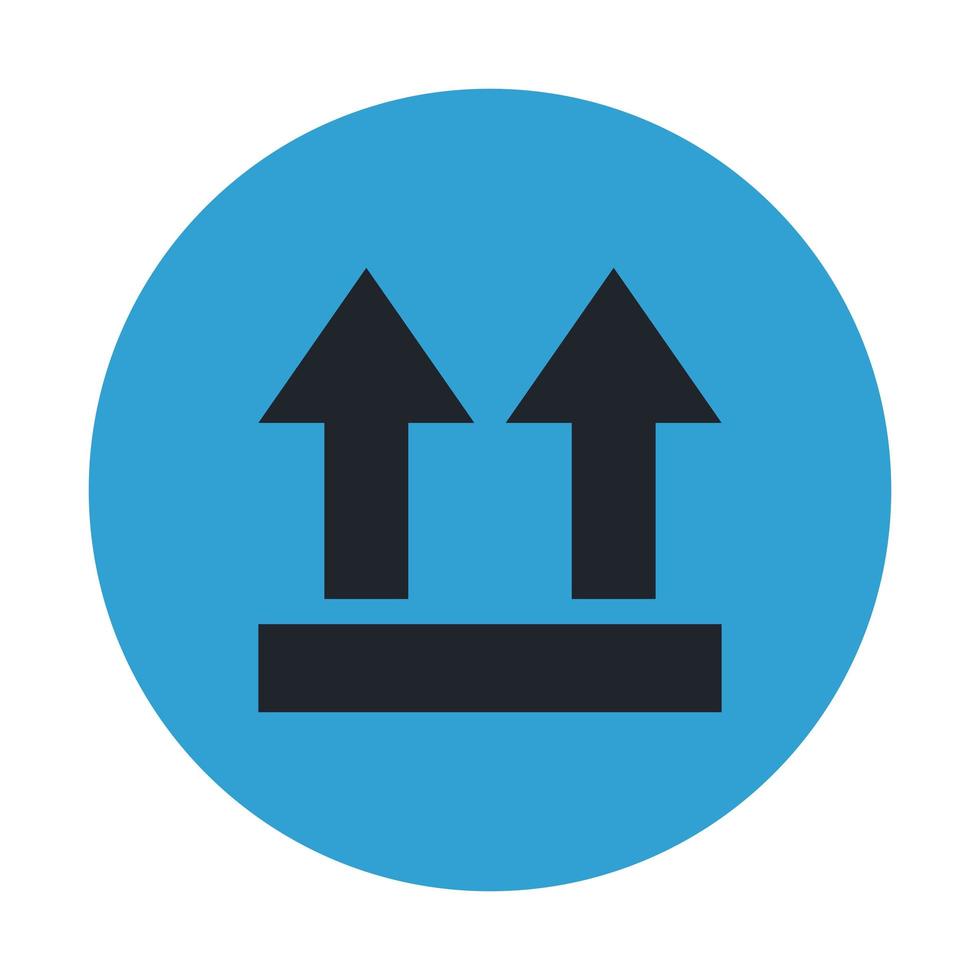 Isolated delivery arrows vector design