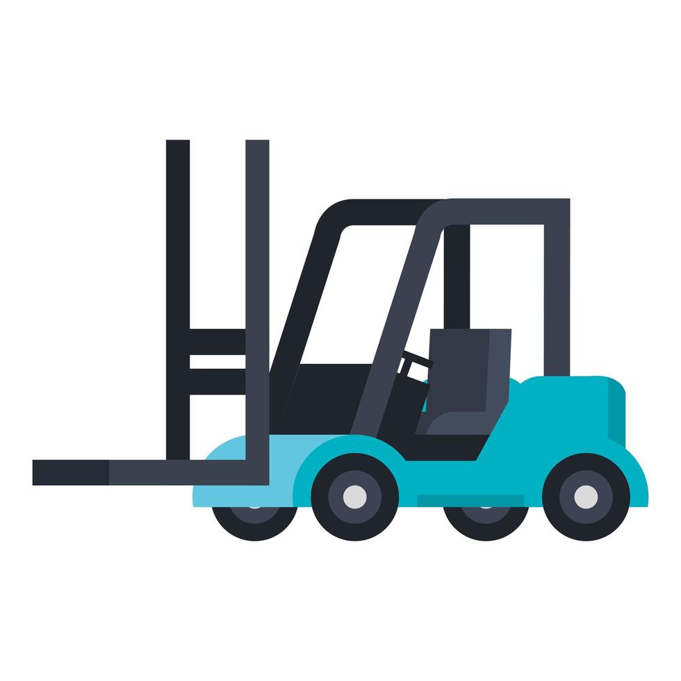 Isolated delivery forklift vector design