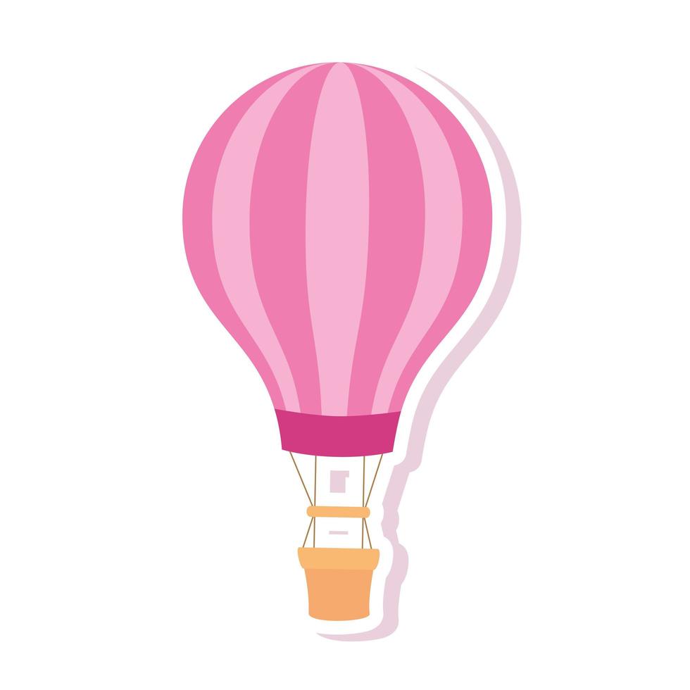 balloon travel hot isolated icon vector