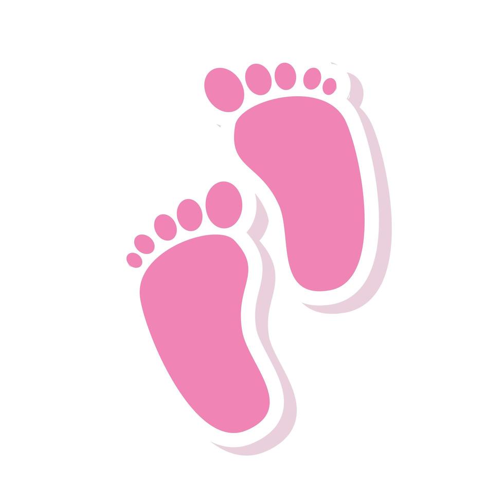 huellas de bebé rosa 2695883 Vector en Vecteezy