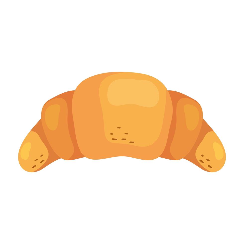delicious croissant bread vector