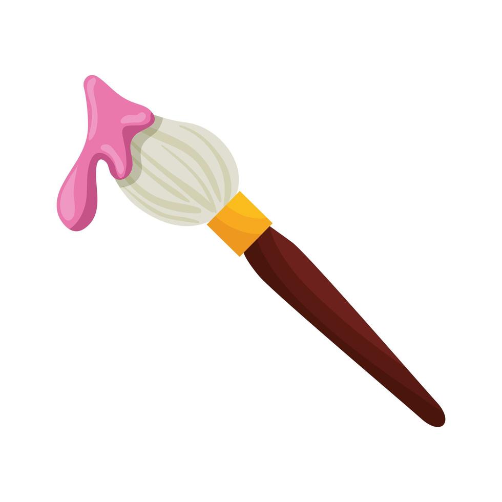 paint brush supply isolated icon vector