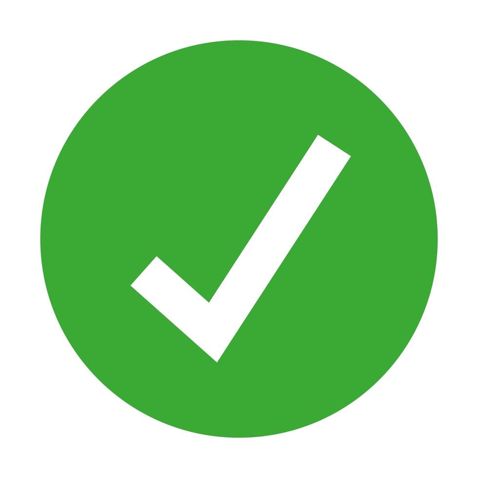 Check mark icon vector design