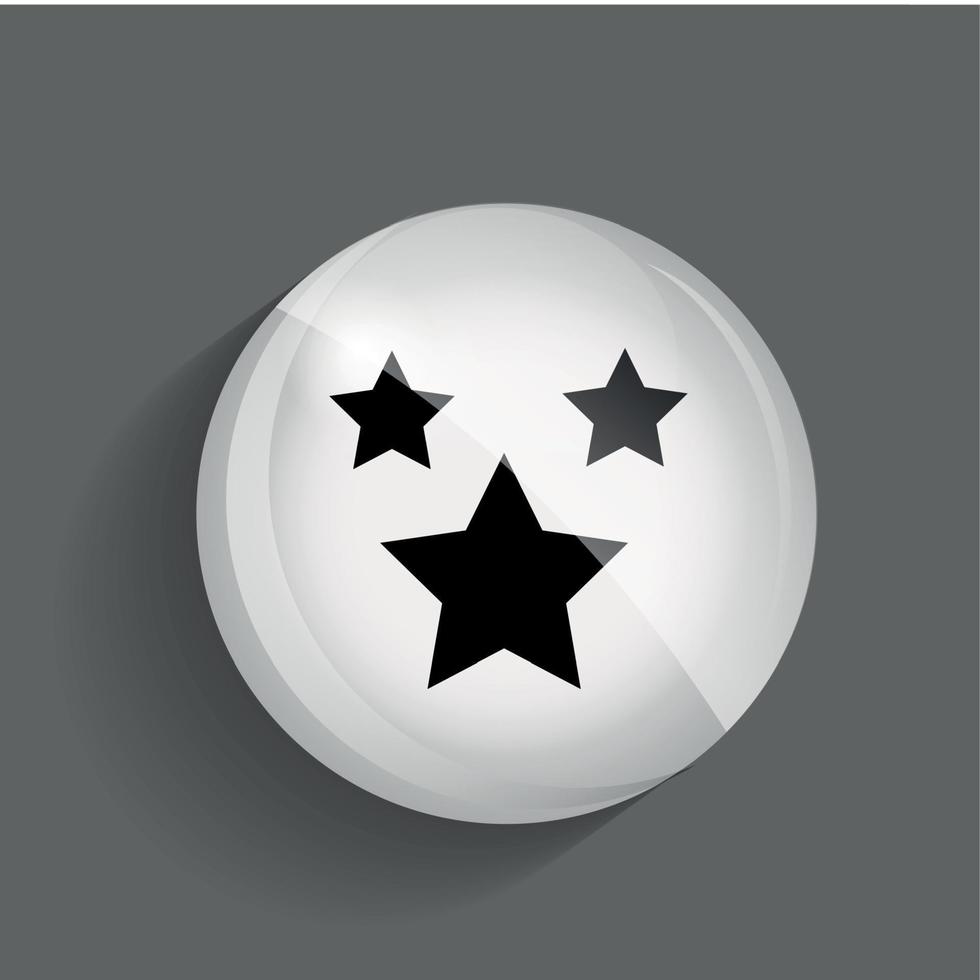 Favourites Glossy Icon Vector Illustration