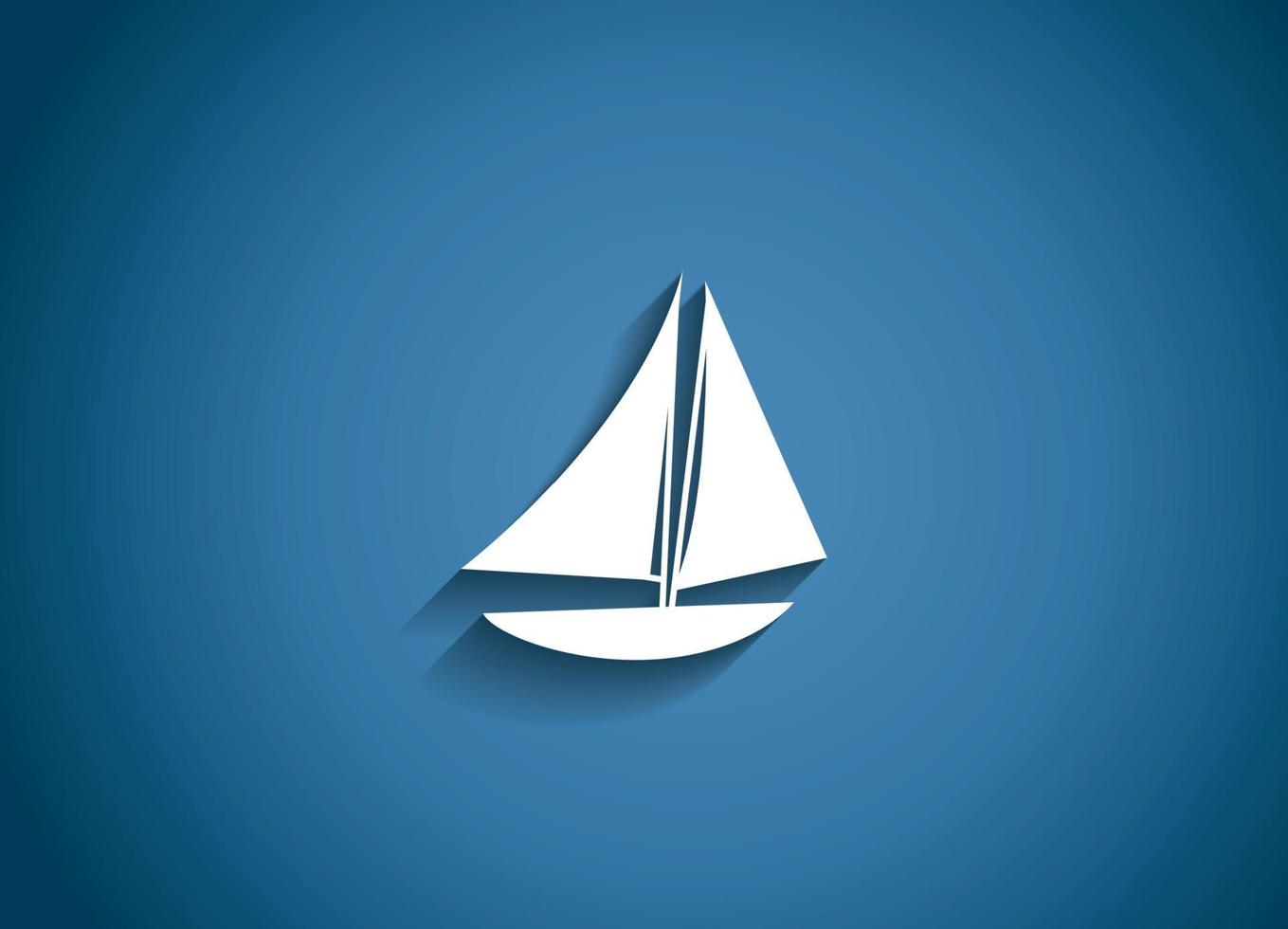 Ship Glossy Icon Vector Illustration