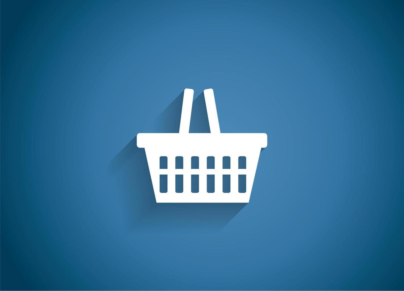 Shopping Glossy Icon Vector Illustration