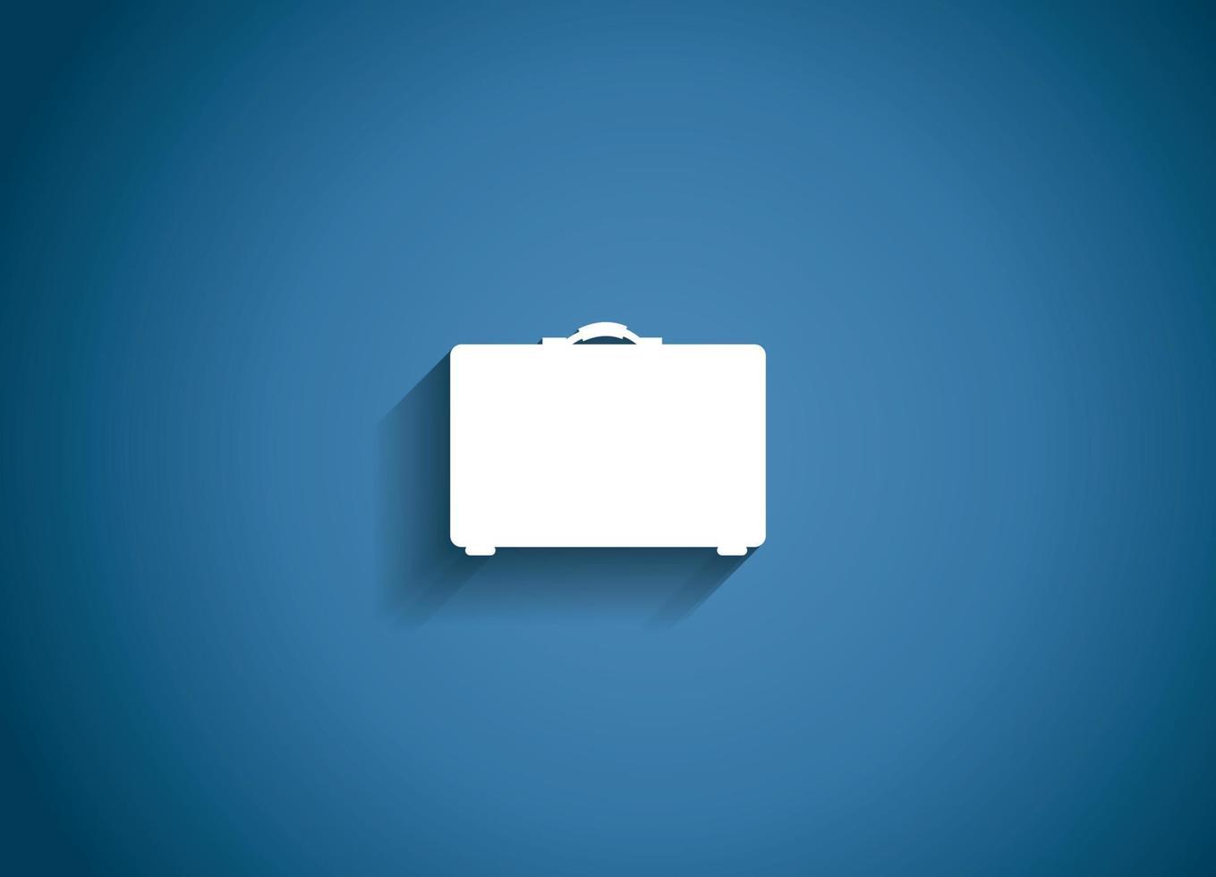 Bag Glossy Icon Vector Illustration