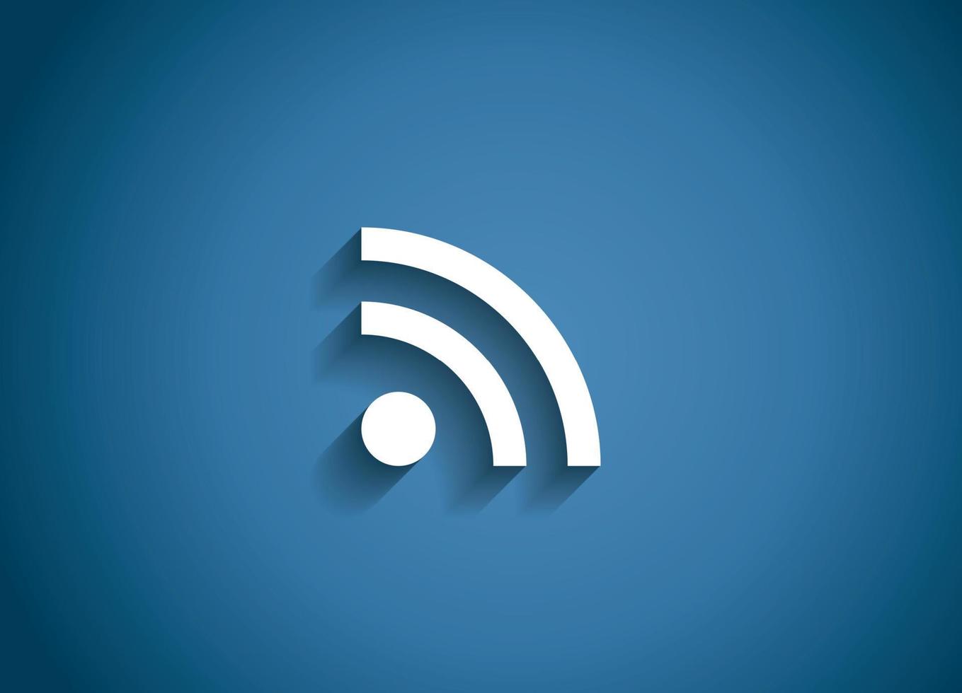 Wi-Fi Glossy Icon Vector Illustration