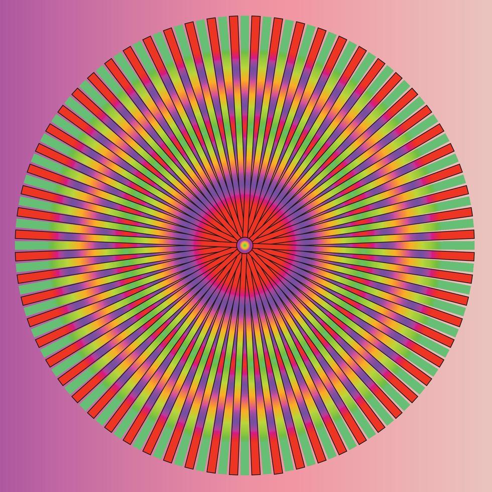 Colorful Abstract Psychedelic Art Background. Vector Illustratio