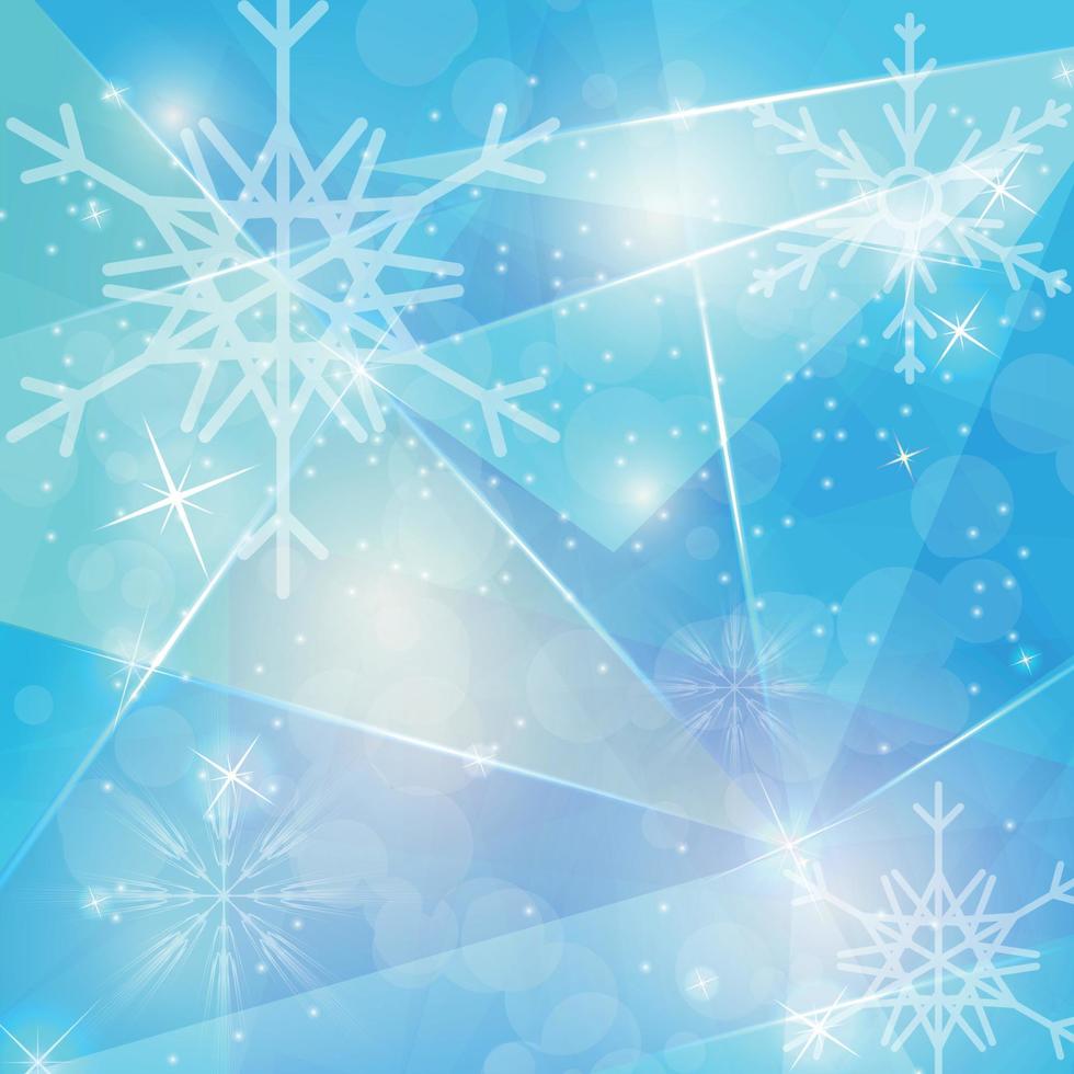 vector de fondo de tarjeta y banner de sitio web de copos de nieve de navidad