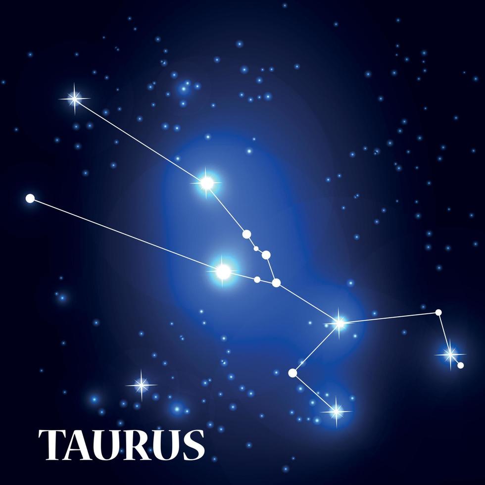 Symbol Taurus Zodiac Sign. Vector Illustration.