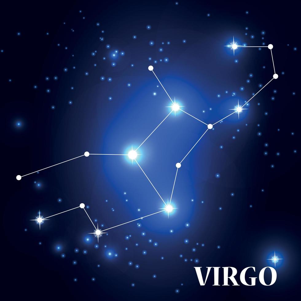 símbolo virgo signo del zodíaco. ilustración vectorial. vector