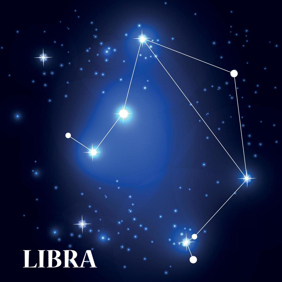 símbolo libra signo del zodíaco. ilustración vectorial. vector