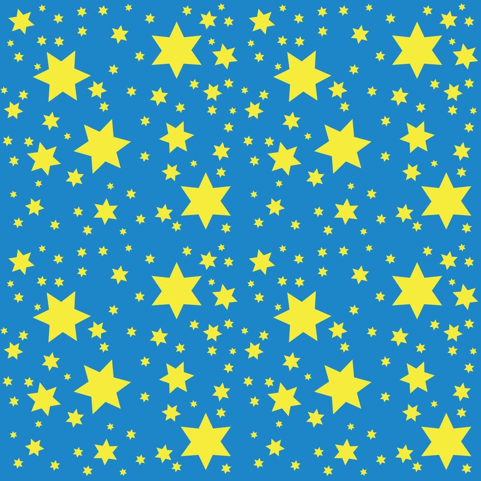 Space. Starry Sky with the Moon. Vector Illustration.