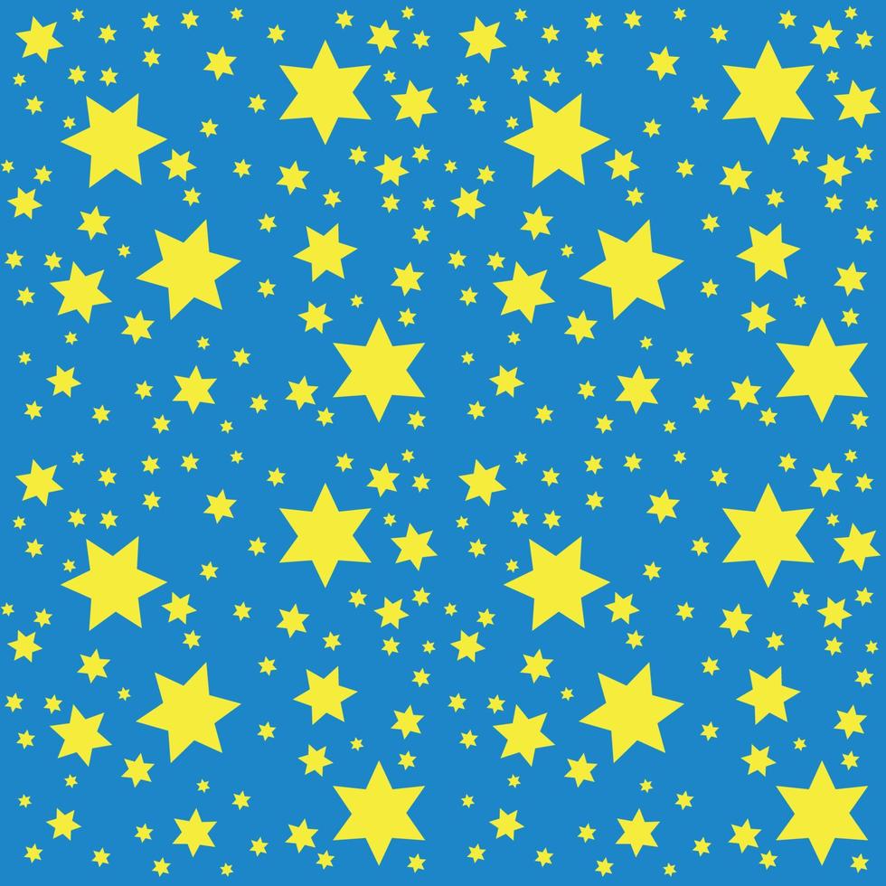 Space. Starry Sky with the Moon. Vector Illustration.