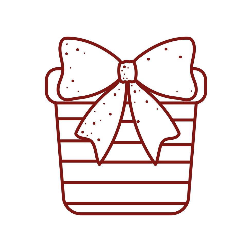 gift with bow vector