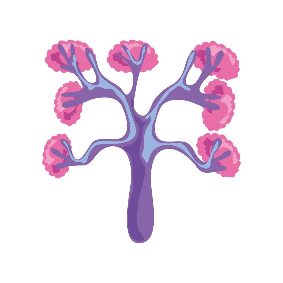 coral isolated flat vector