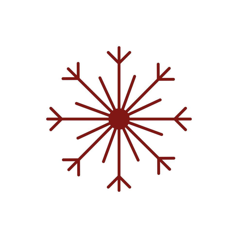 snowflake snow linear vector
