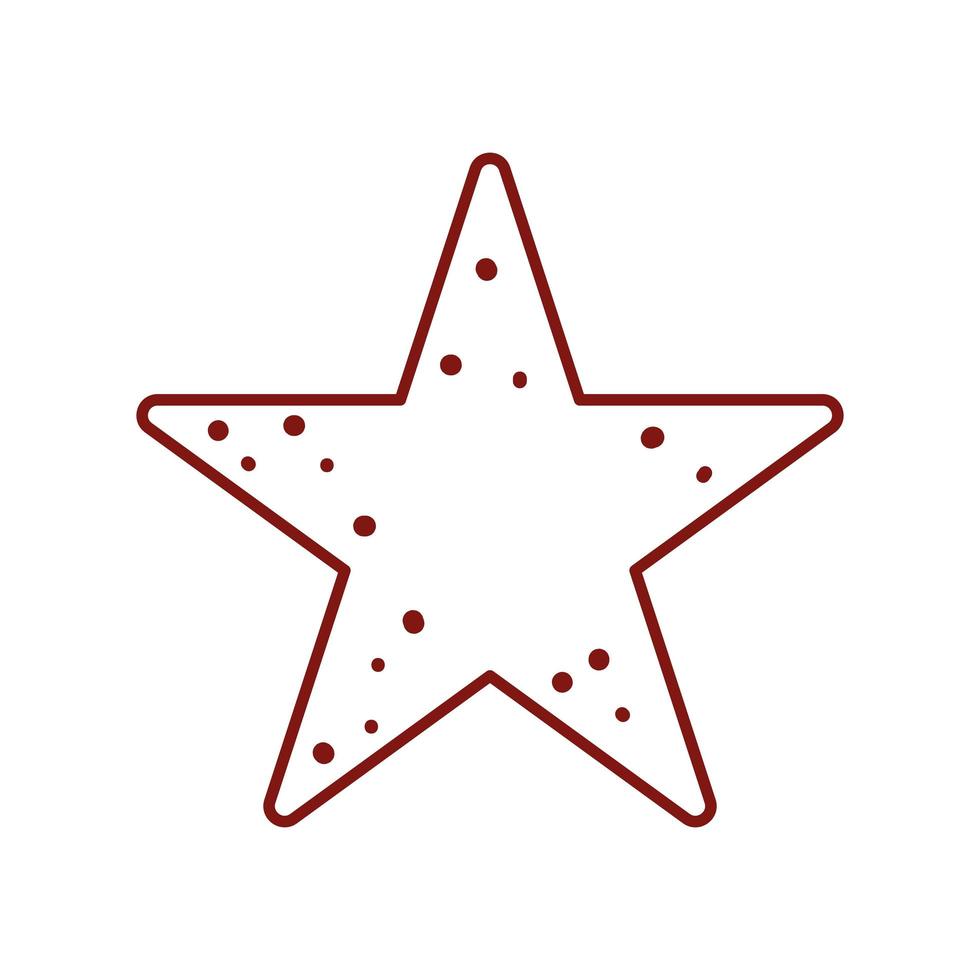 star decoration linear vector