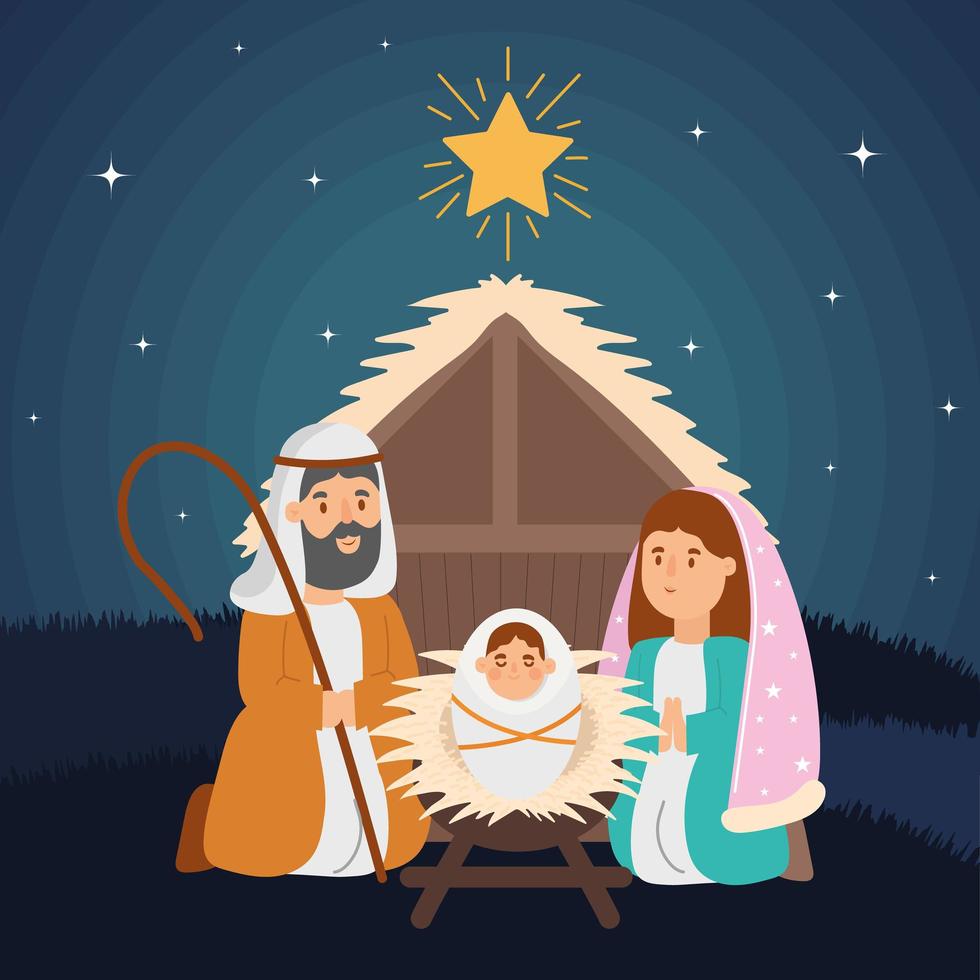 manger family night vector