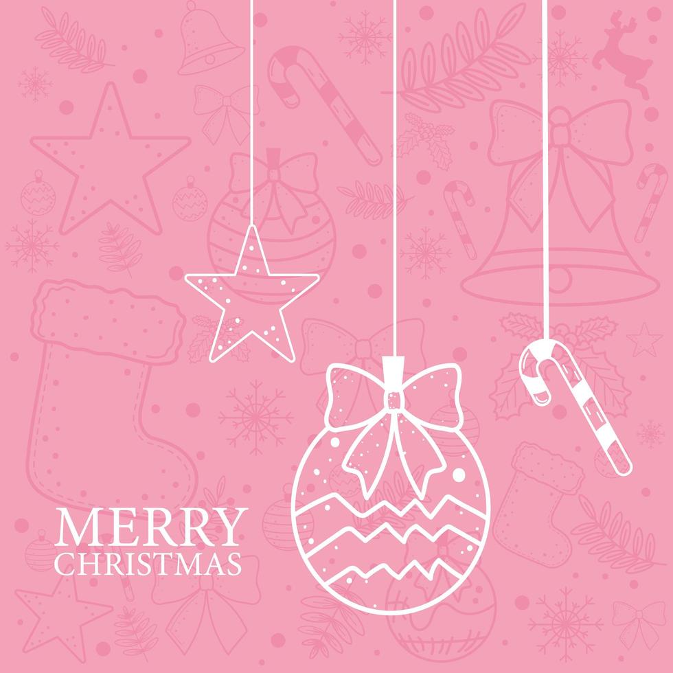 merry christmas background vector