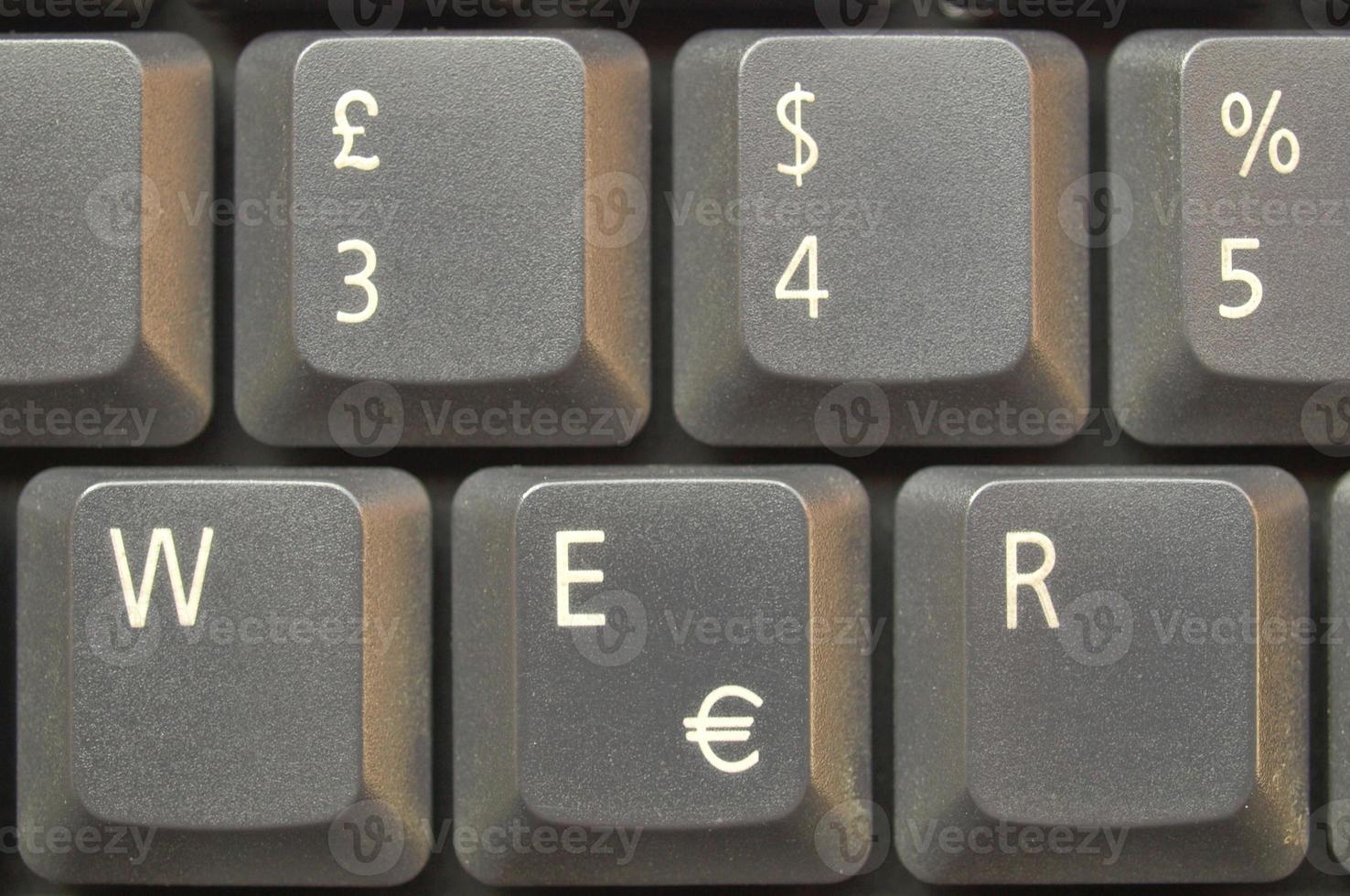 teclas del teclado de la computadora foto