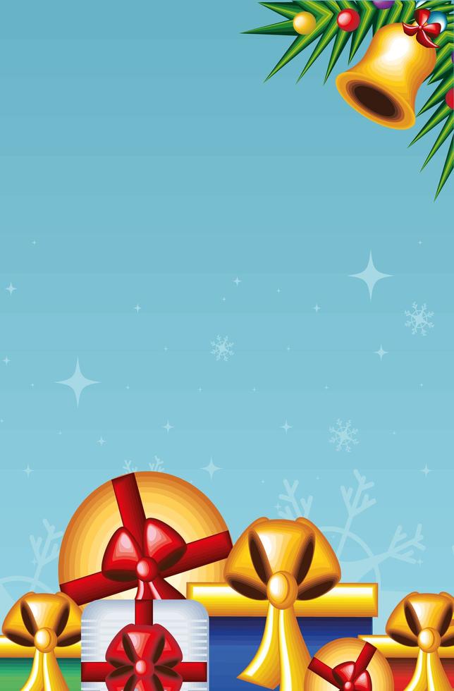 christmas ornaments background vector