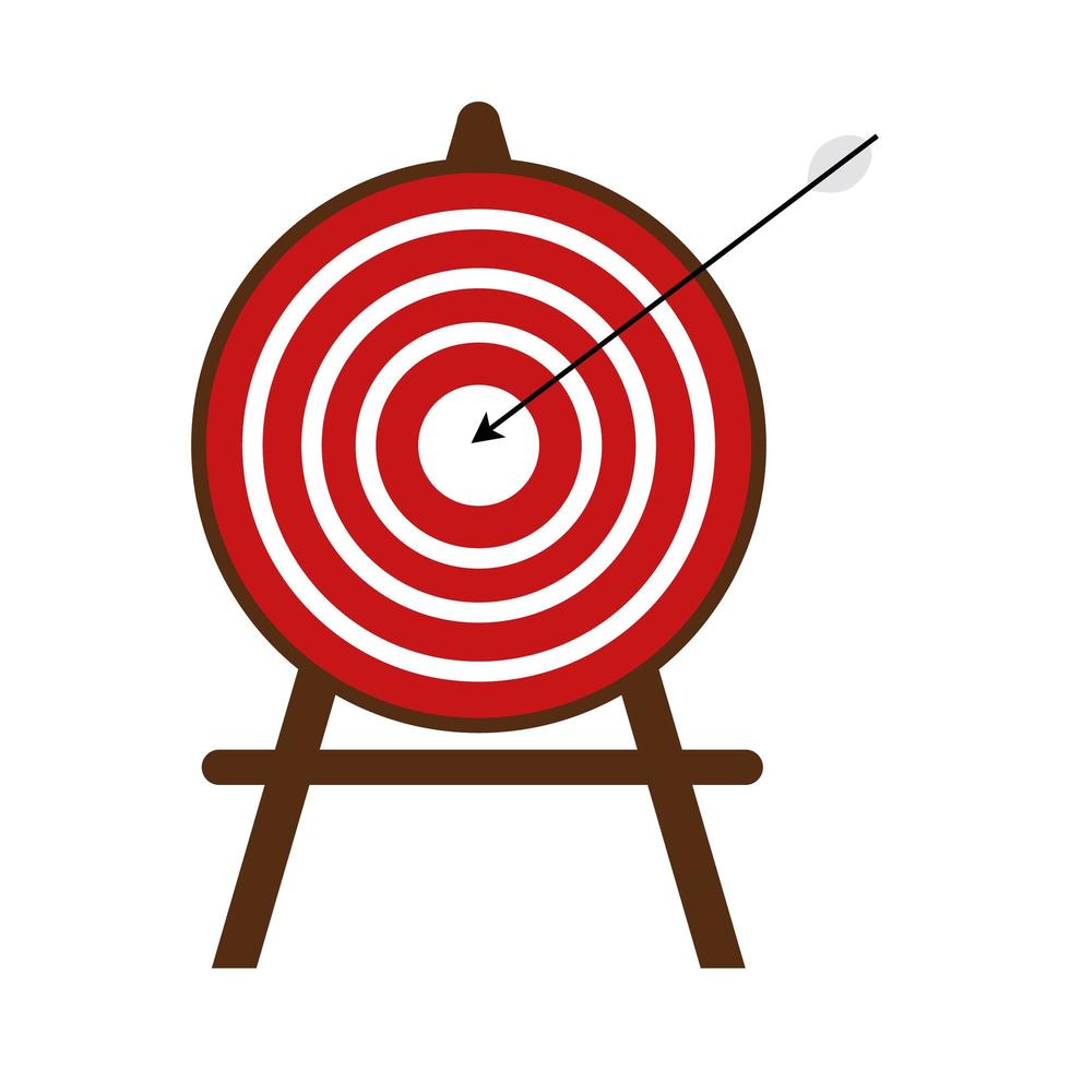 objetivo y flecha vector