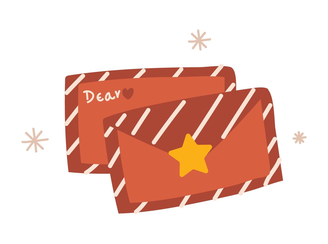 cartas de deseos de navidad vector