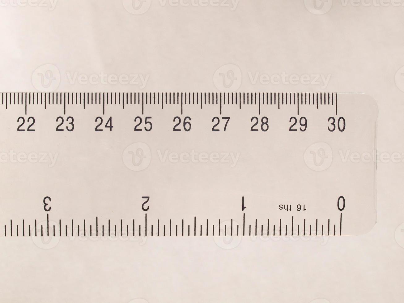 Imperial and metric ruler photo