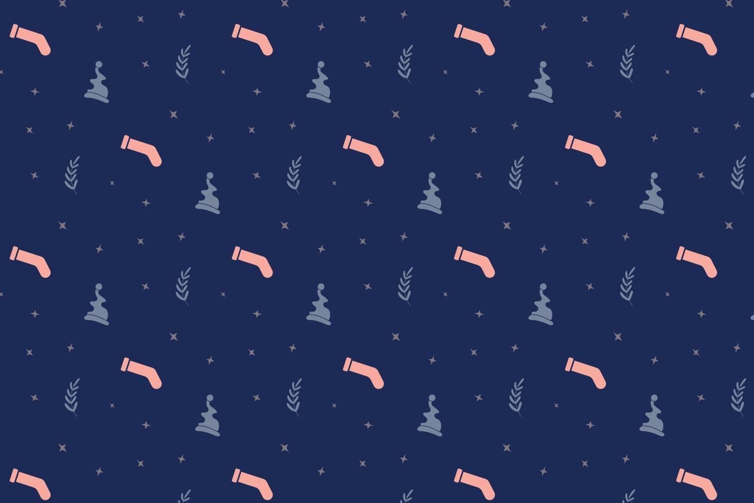 Christmas scandinavian Seamless Pattern vector