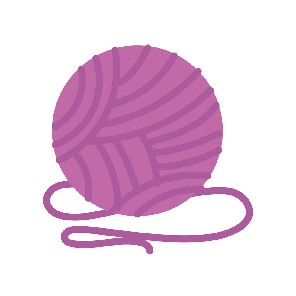 wool ball icon vector